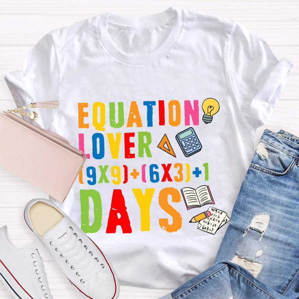 Equation Lover Days T-shirt