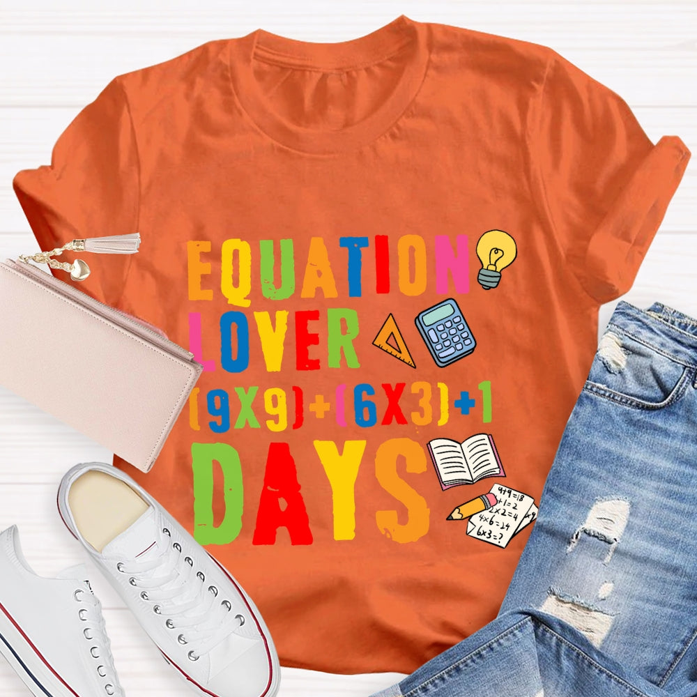Equation Lover Days T-shirt
