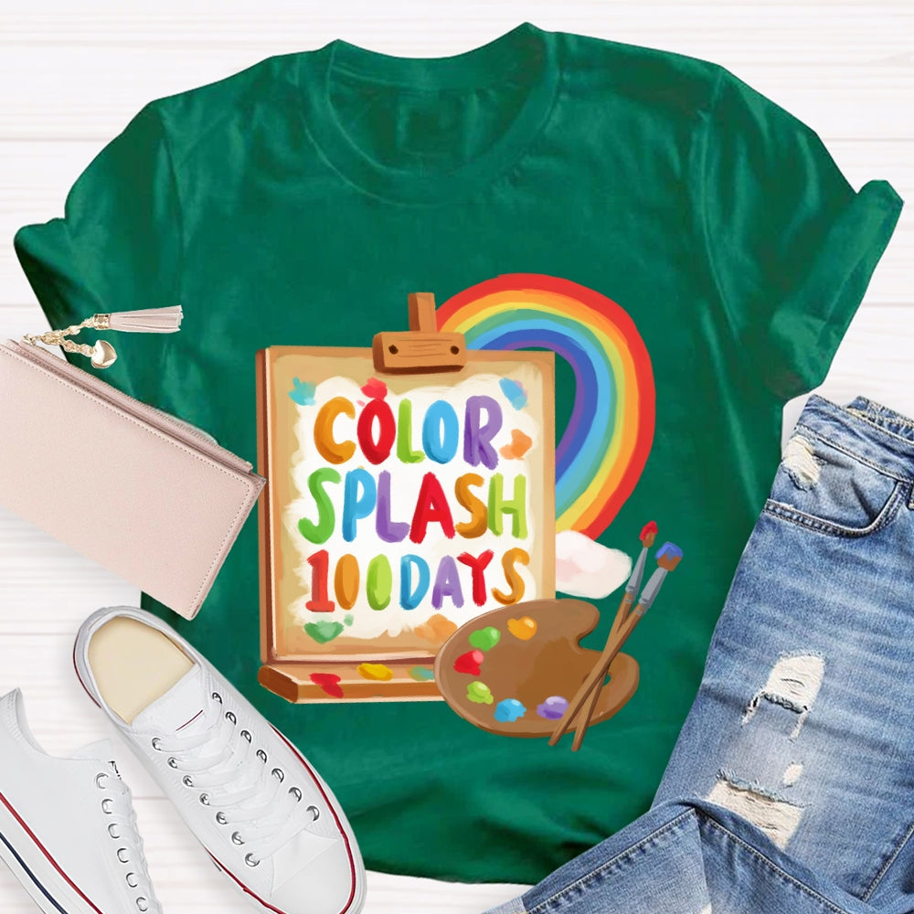 Color Splash 100 Days T-shirt