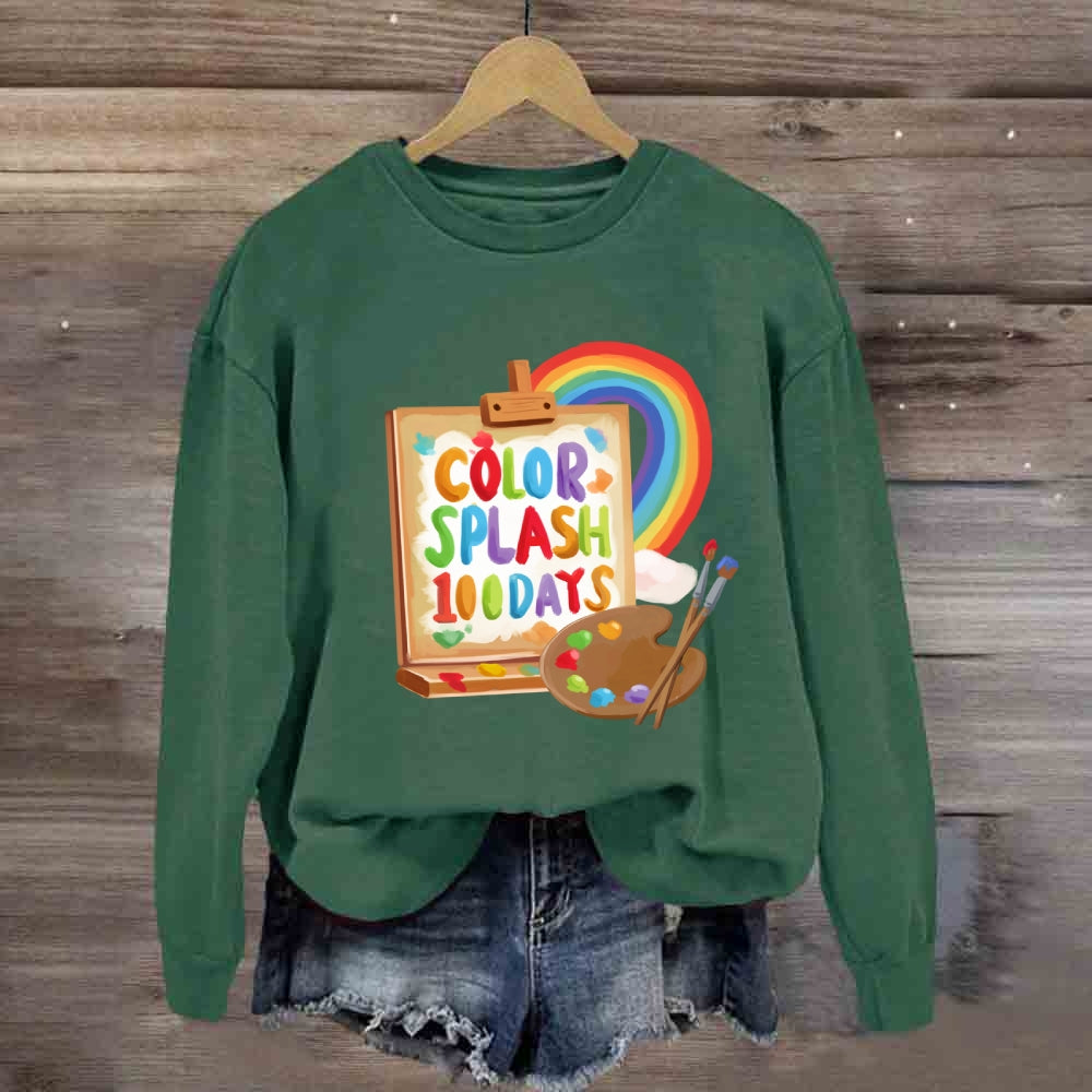 Color Splash 100 Days Sweatshirt