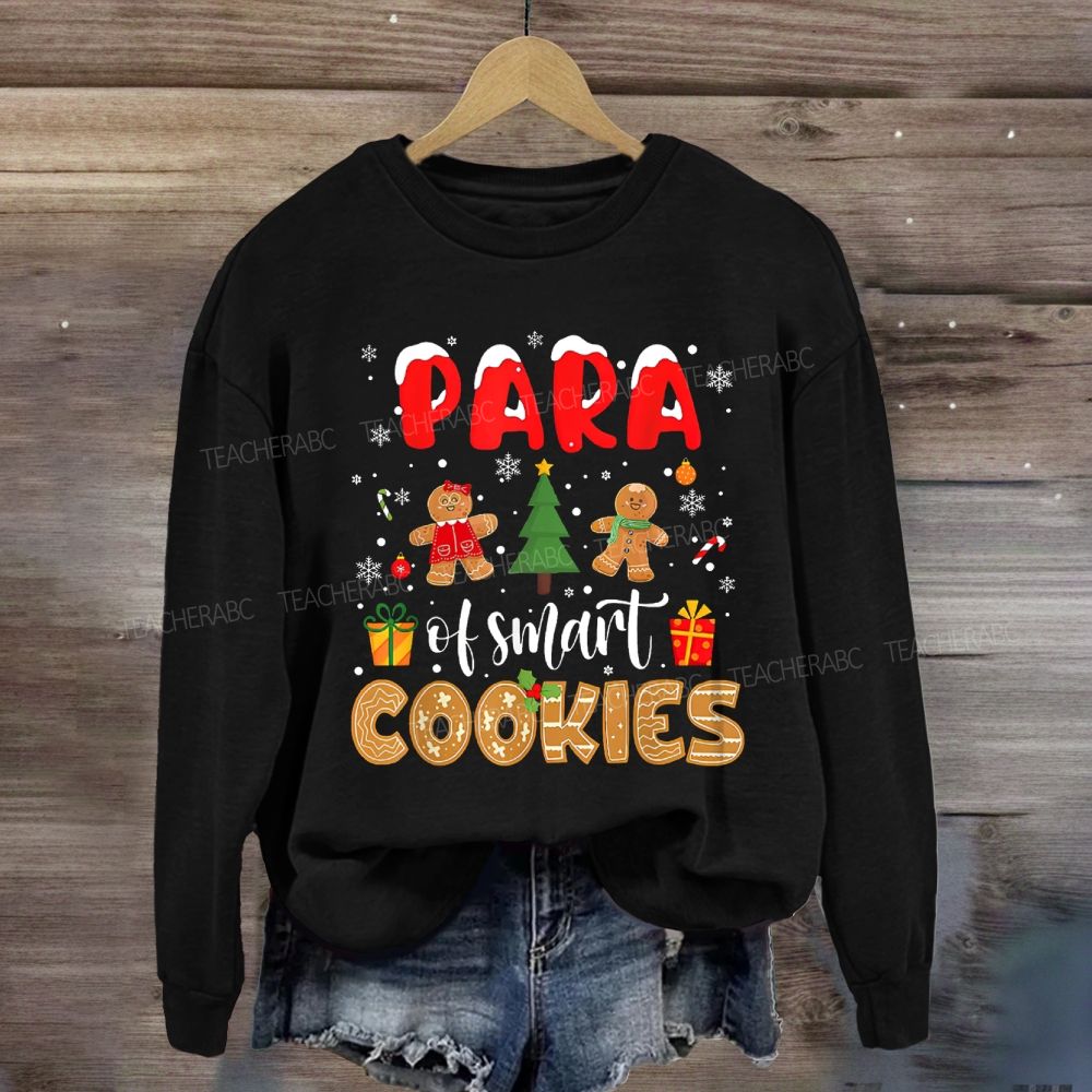 Para Of Smart Cookies Christmas Trees Sweatshirt