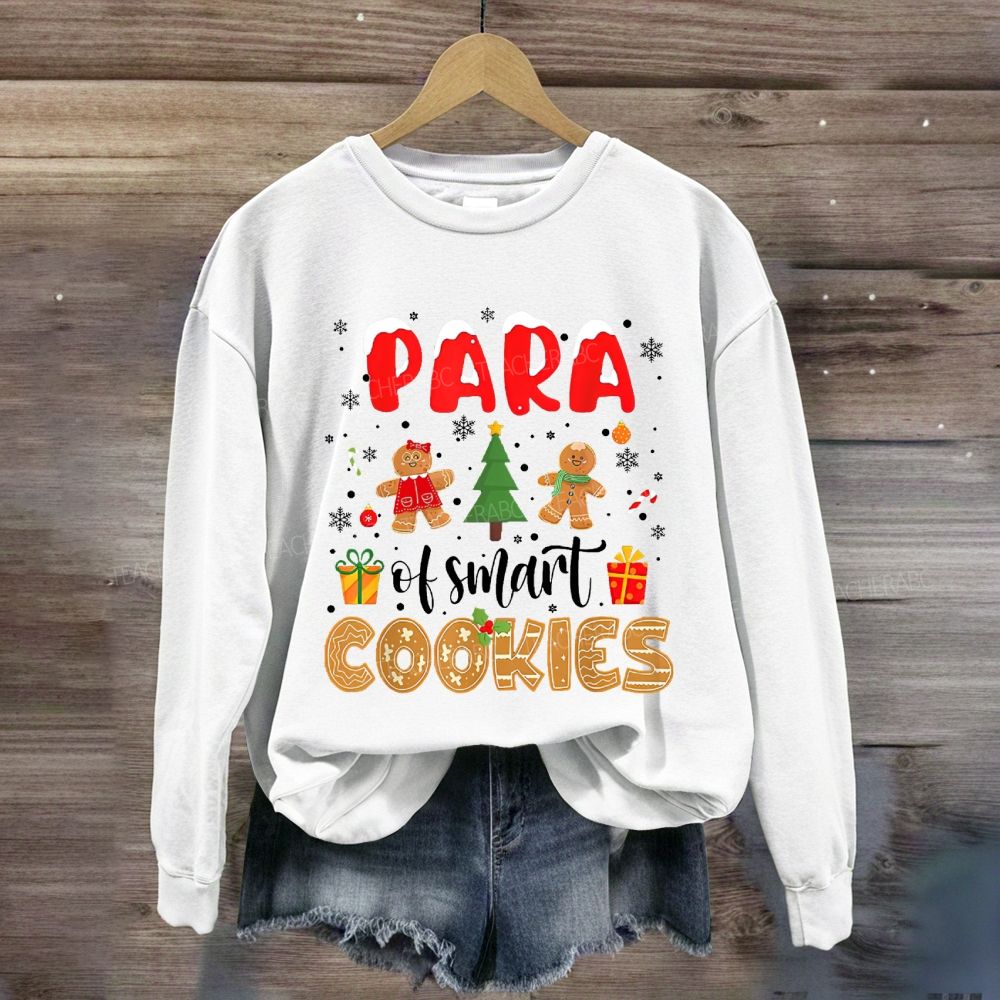 Para Of Smart Cookies Christmas Trees Sweatshirt