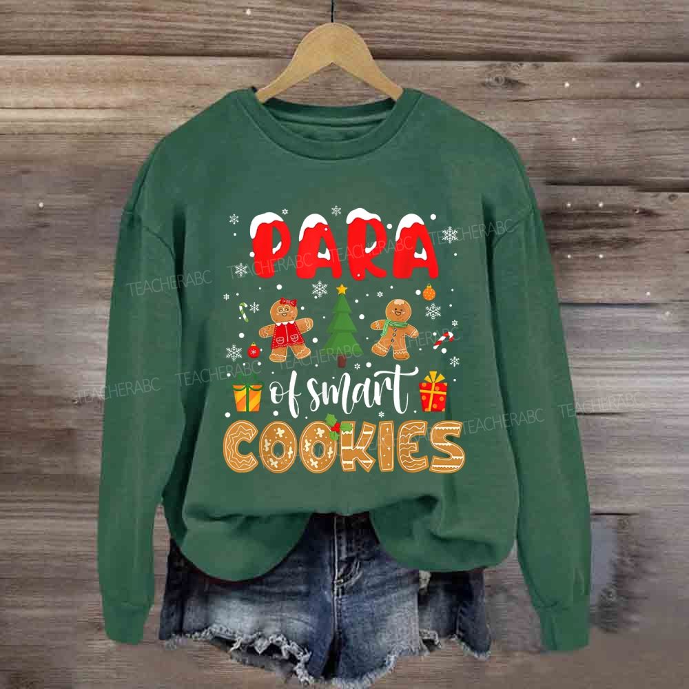 Para Of Smart Cookies Christmas Trees Sweatshirt
