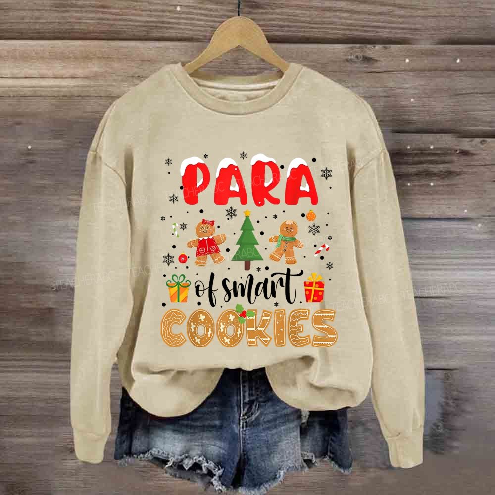 Para Of Smart Cookies Christmas Trees Sweatshirt