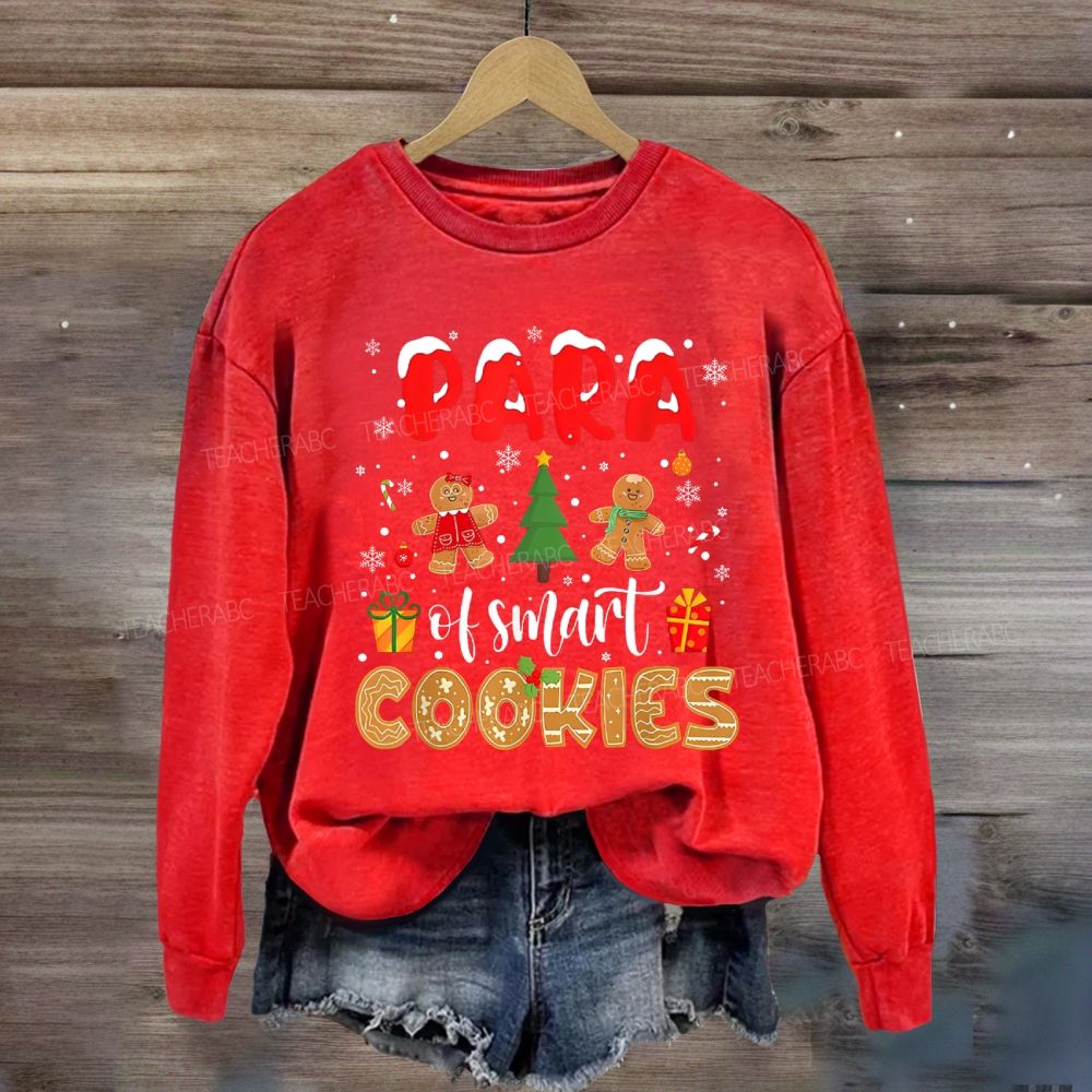 Para Of Smart Cookies Christmas Trees Sweatshirt