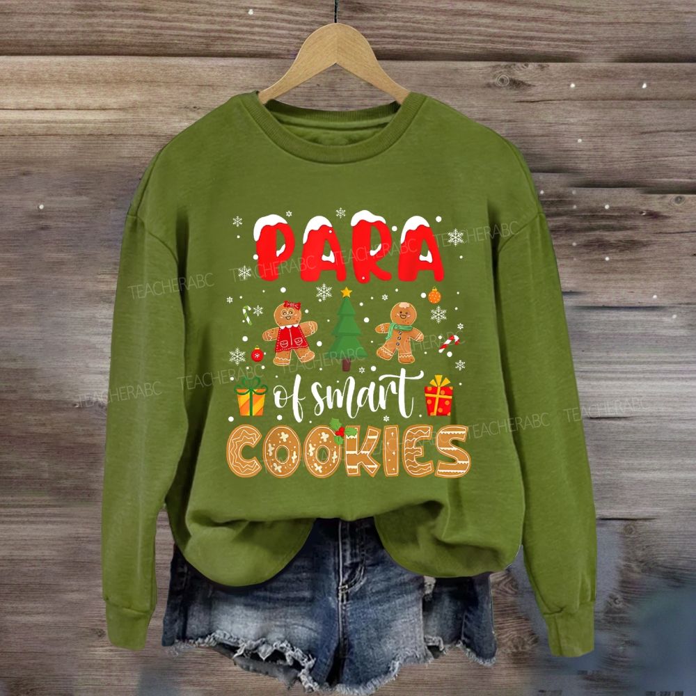 Para Of Smart Cookies Christmas Trees Sweatshirt