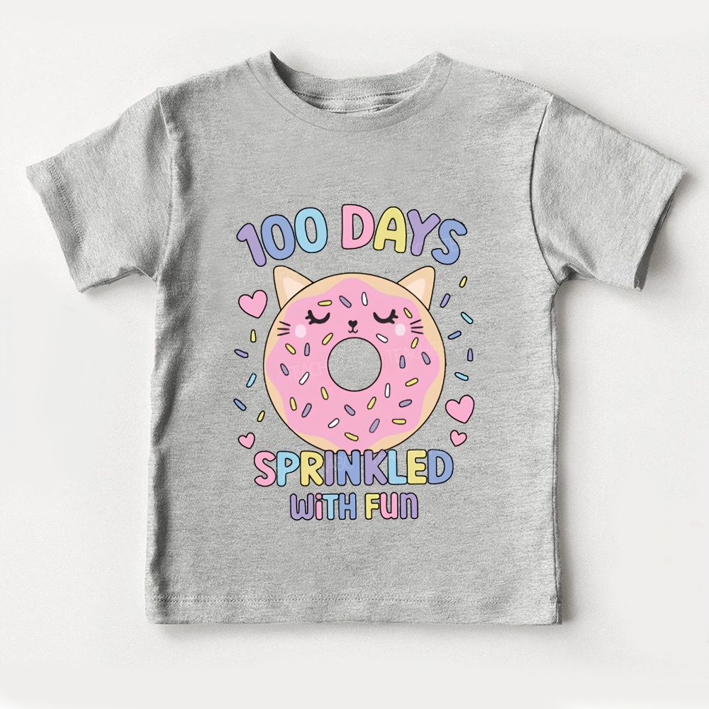 100 Sprinkled With Fun Donuts And Colorful Fonts Toddler T-shirts