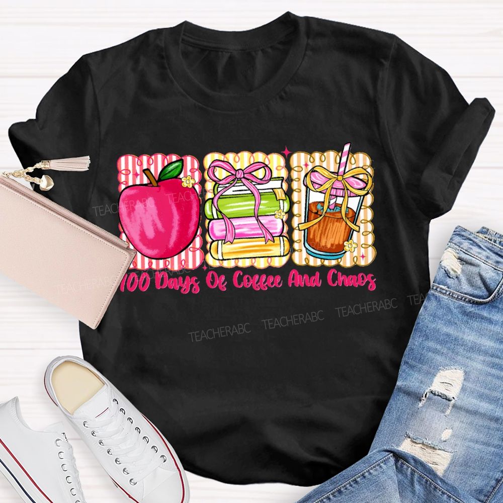 100 Days Of Coffee And Chaos Apple Books T-shirt