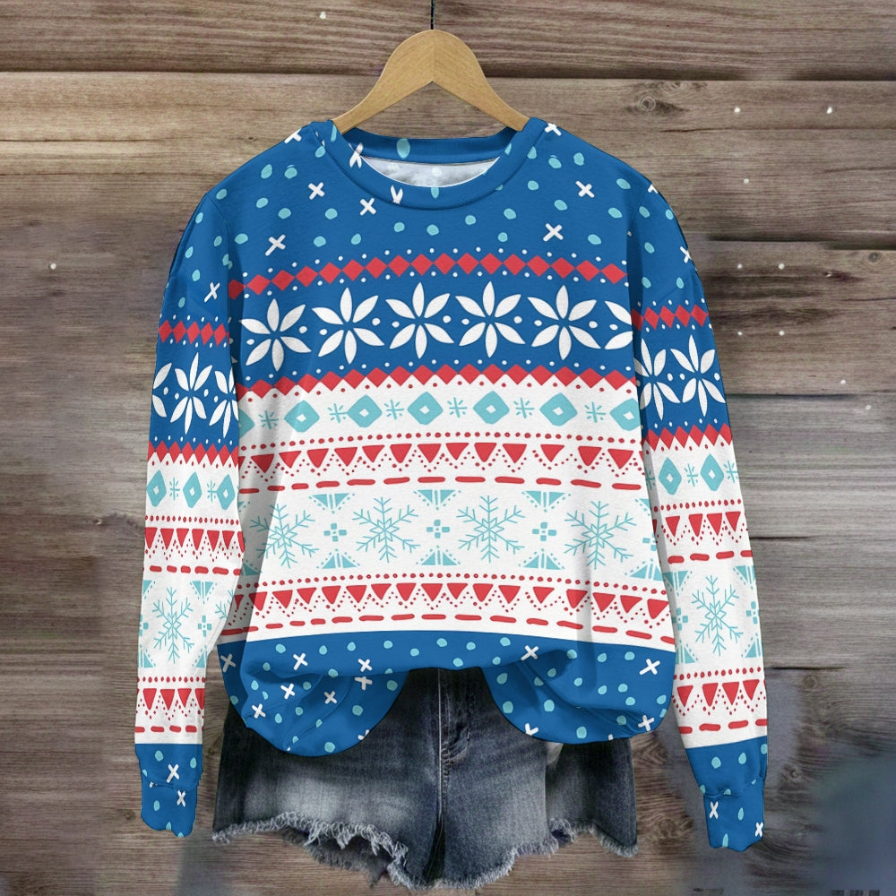 The Blue Christmas Snowflakes Are Ugly Sweatshirt