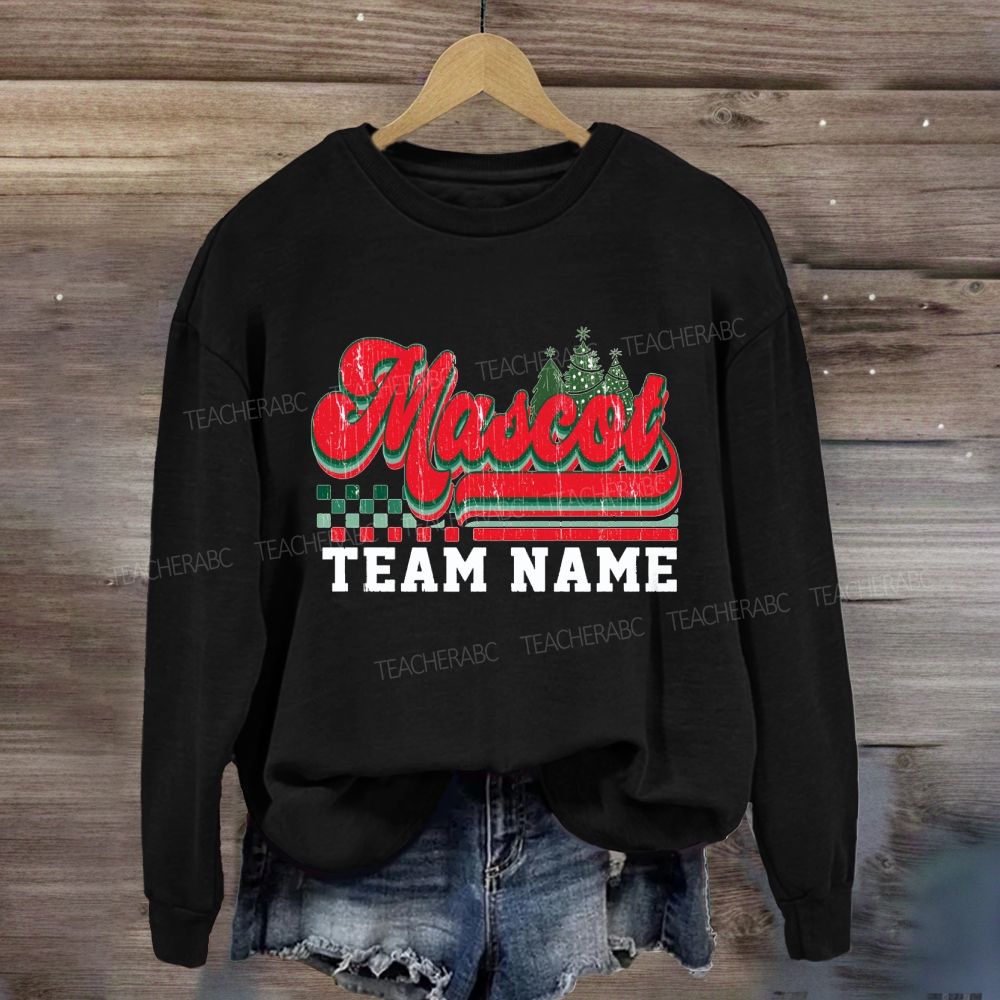 Personalized School Mascot And Team Name Sweatshirt