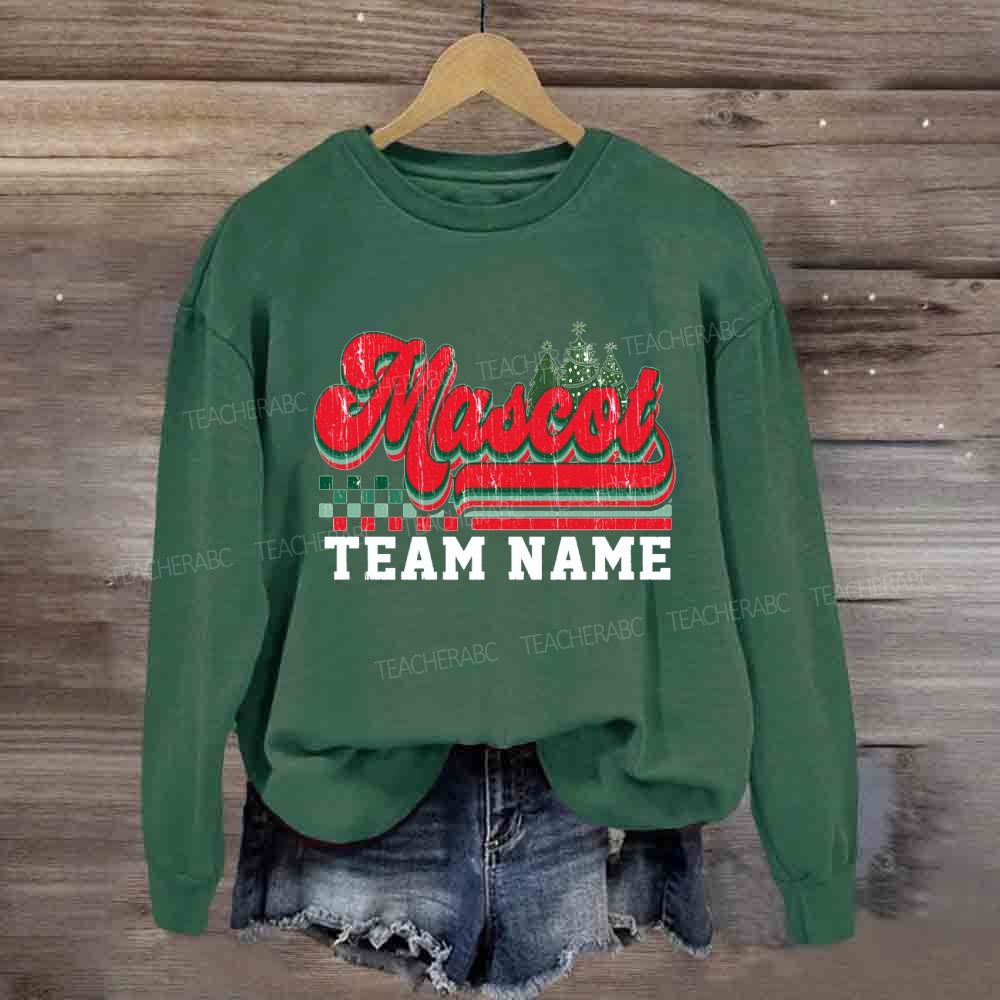Personalized School Mascot And Team Name Sweatshirt