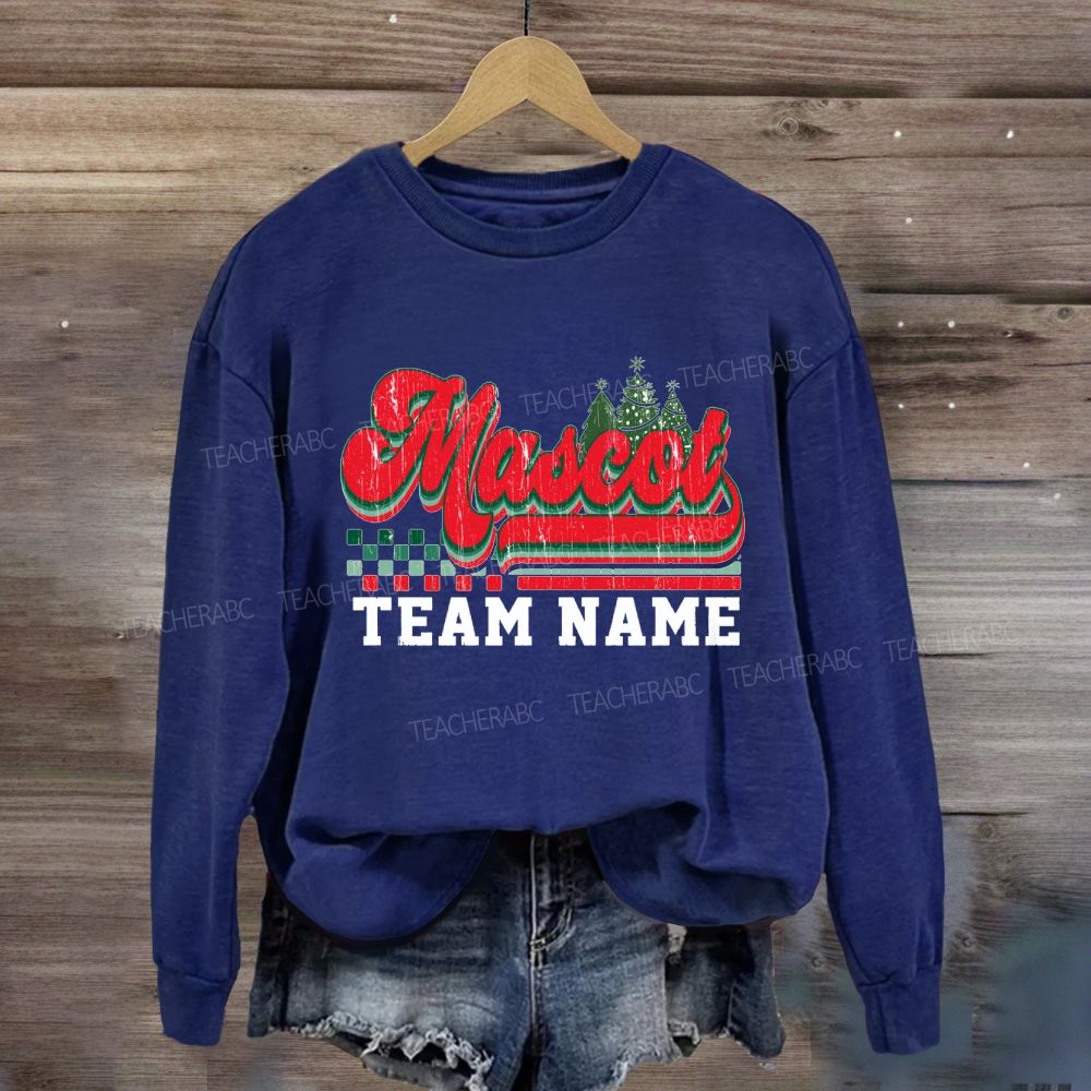 Personalized School Mascot And Team Name Sweatshirt