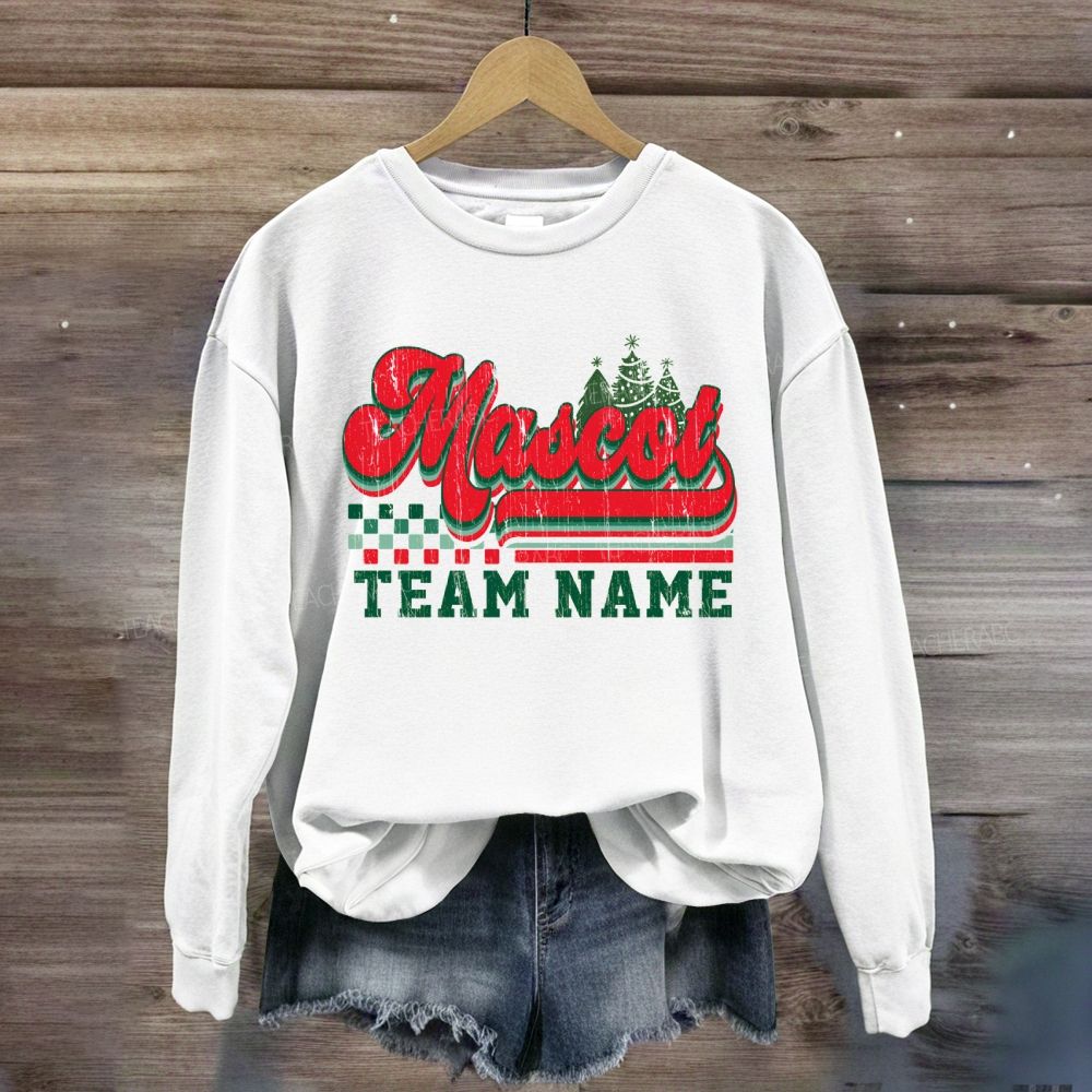 Personalized School Mascot And Team Name Sweatshirt