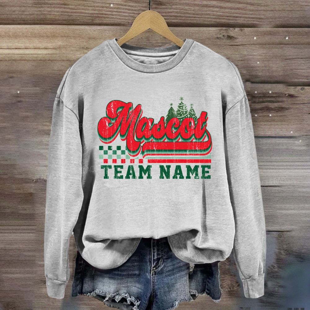 Personalized School Mascot And Team Name Sweatshirt
