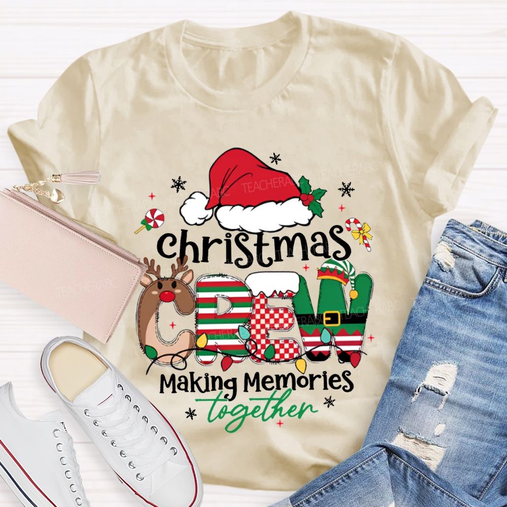 Christmas Crew Making Memories Together Christmas Hat T-shirt