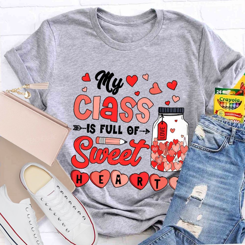 My Class Full Of Sweet Hearts Love Pink Heart T-shirt