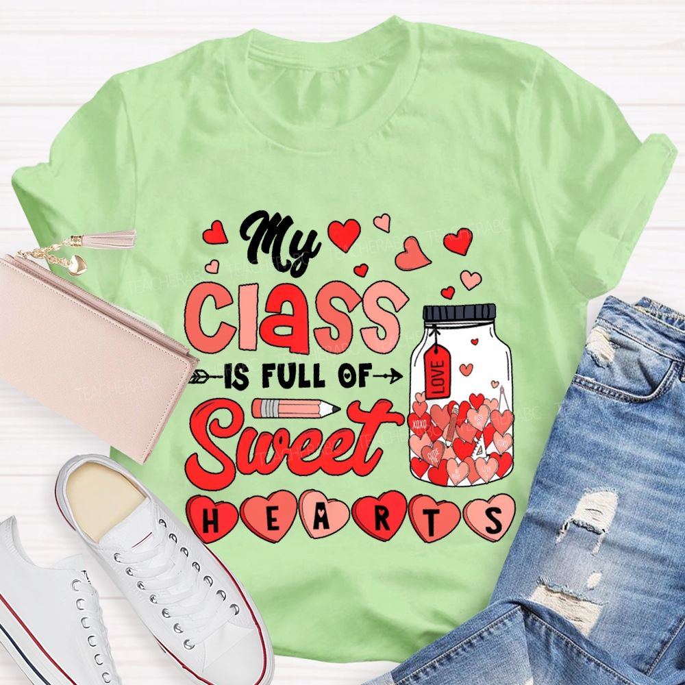 My Class Full Of Sweet Hearts Love Pink Heart T-shirt