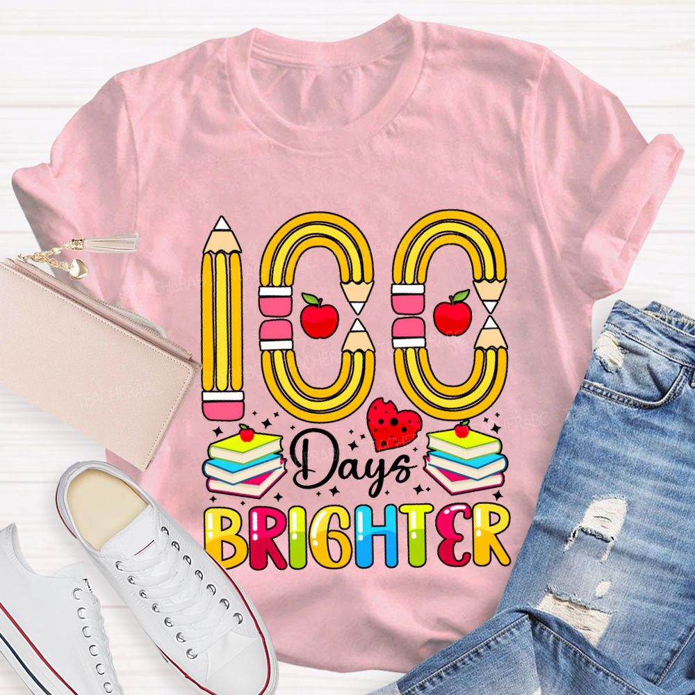 100 Days Bright Pencil Digital Stamping T-shirt