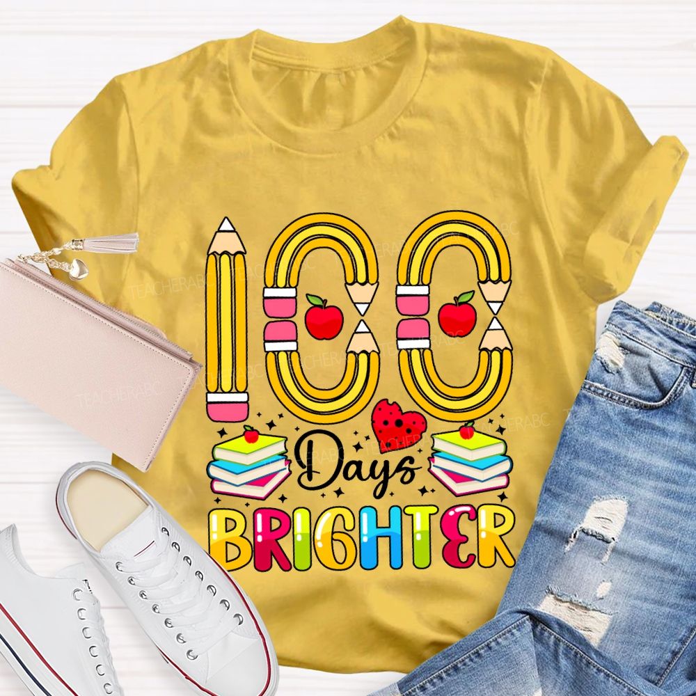100 Days Bright Pencil Digital Stamping T-shirt
