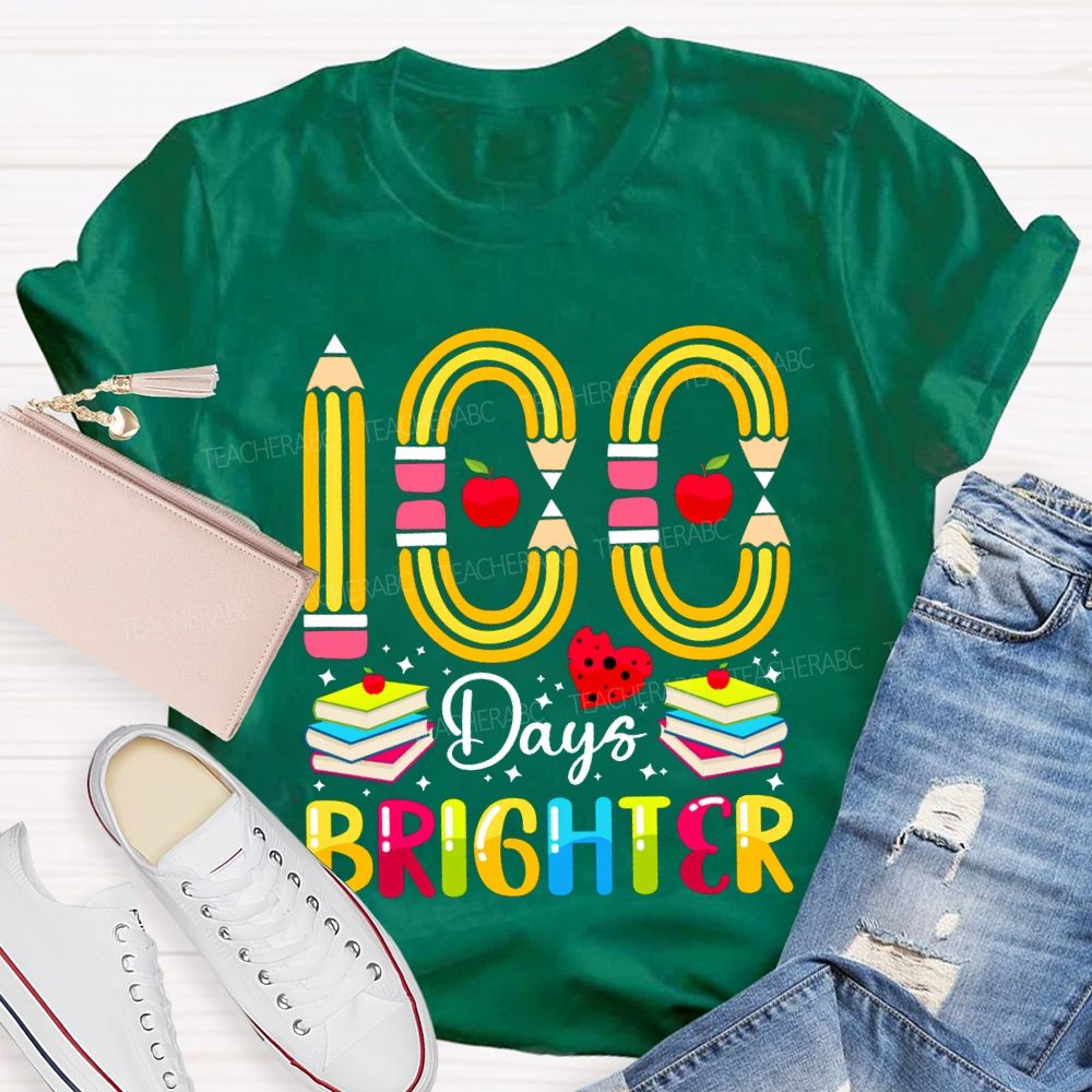 100 Days Bright Pencil Digital Stamping T-shirt