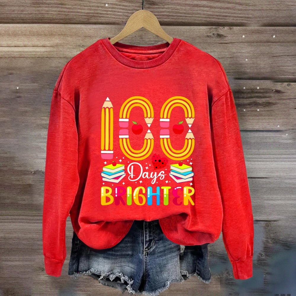 100 Days Bright Pencil Digital Sweatshirt