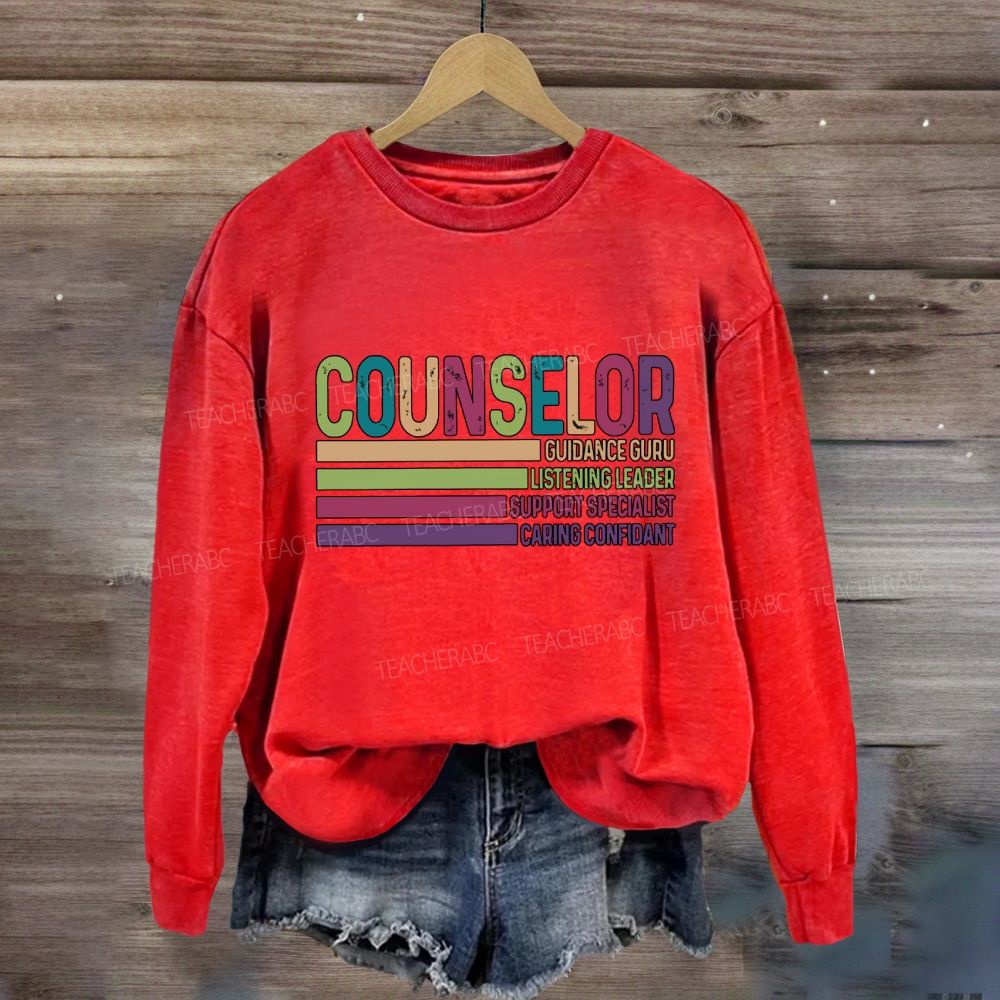 Counselor Guidance Guru Listening Leader Support Specialist Sweatshirt