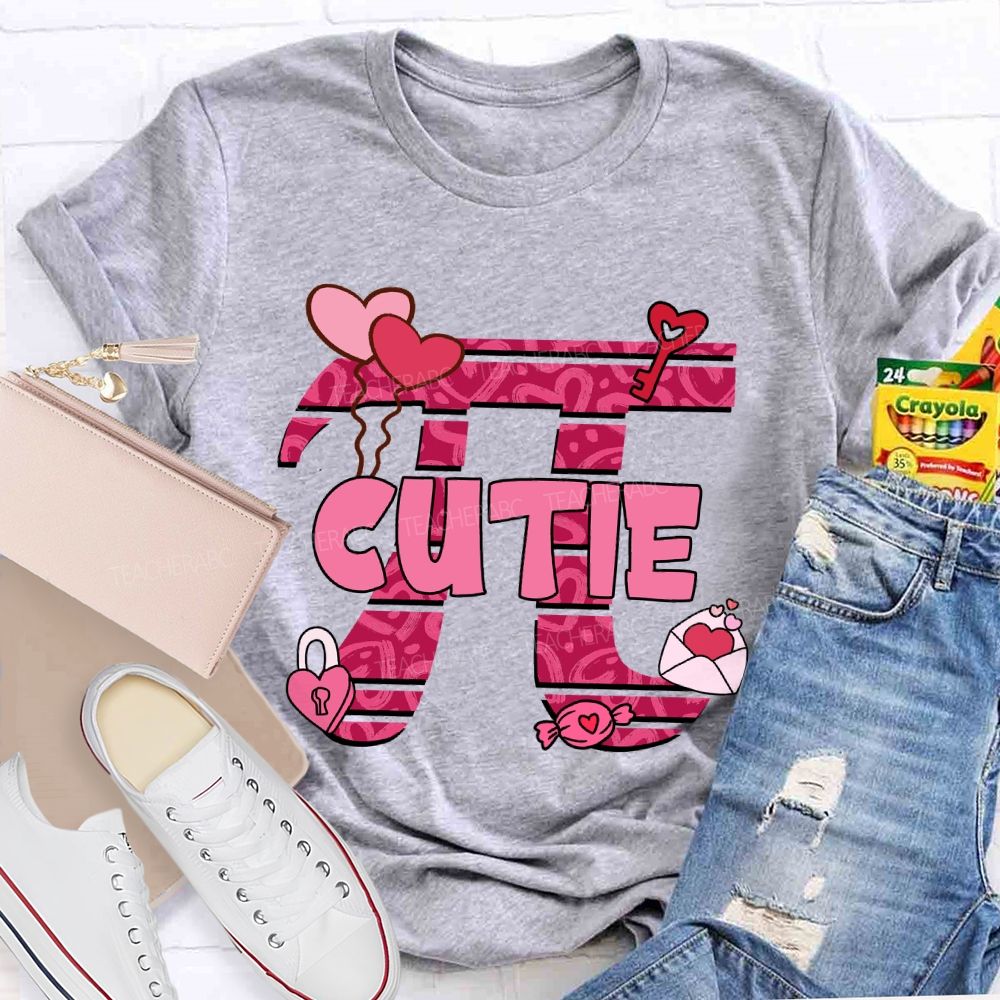 Cutie Pi Day Pink Heart T-Shirt