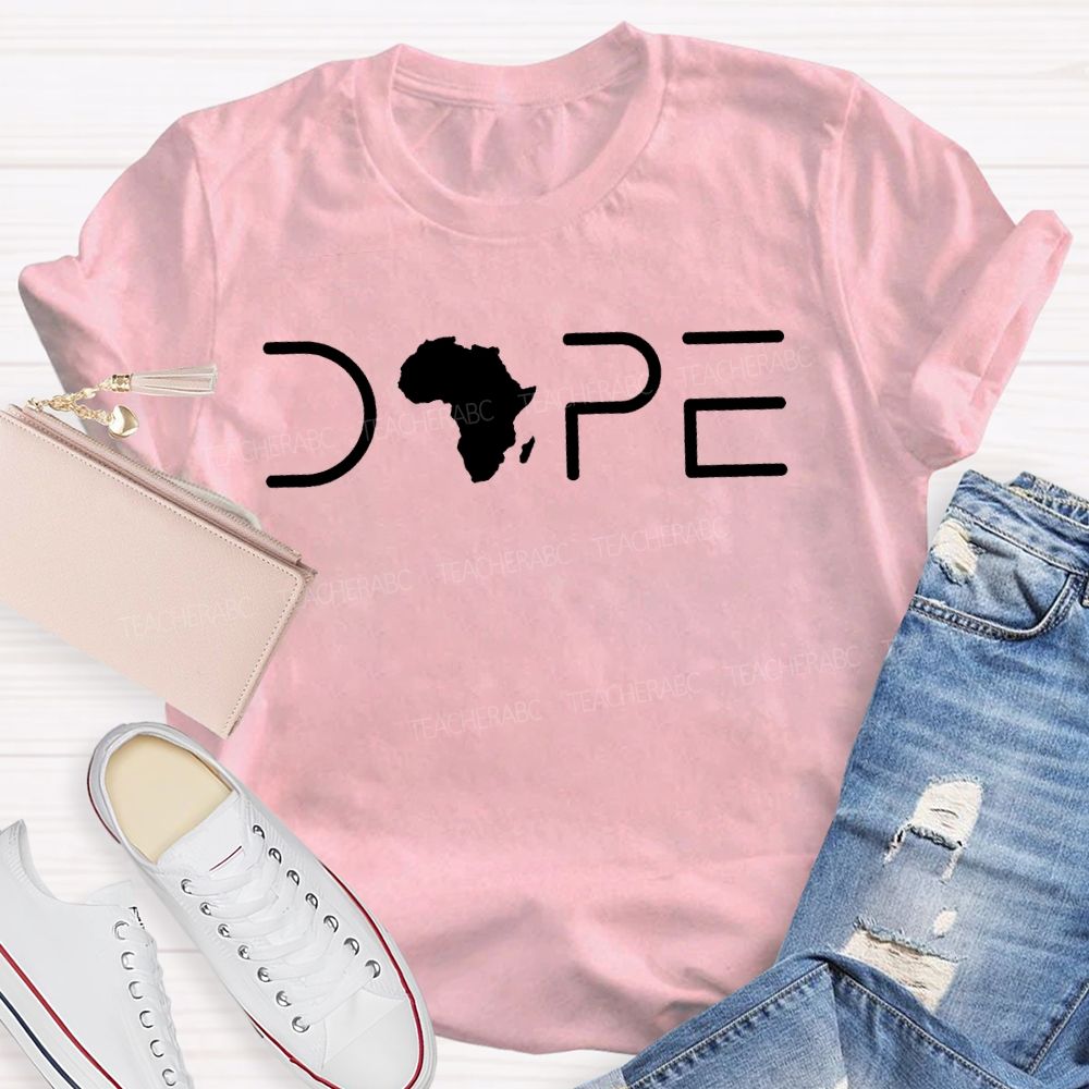 Black History Melanin Dope Africa Graphic T-shirt