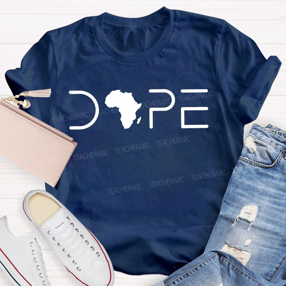 Black History Melanin Dope Africa Graphic T-shirt