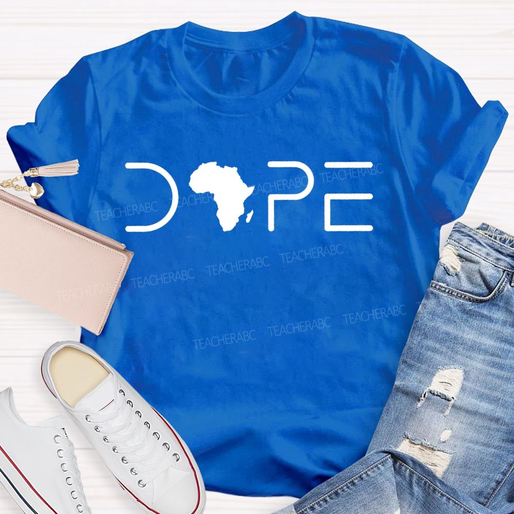 Black History Melanin Dope Africa Graphic T-shirt
