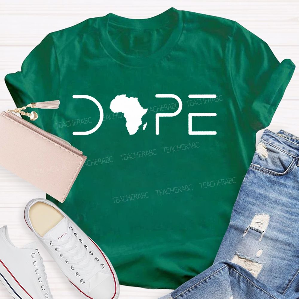 Black History Melanin Dope Africa Graphic T-shirt