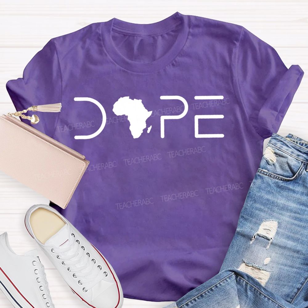 Black History Melanin Dope Africa Graphic T-shirt