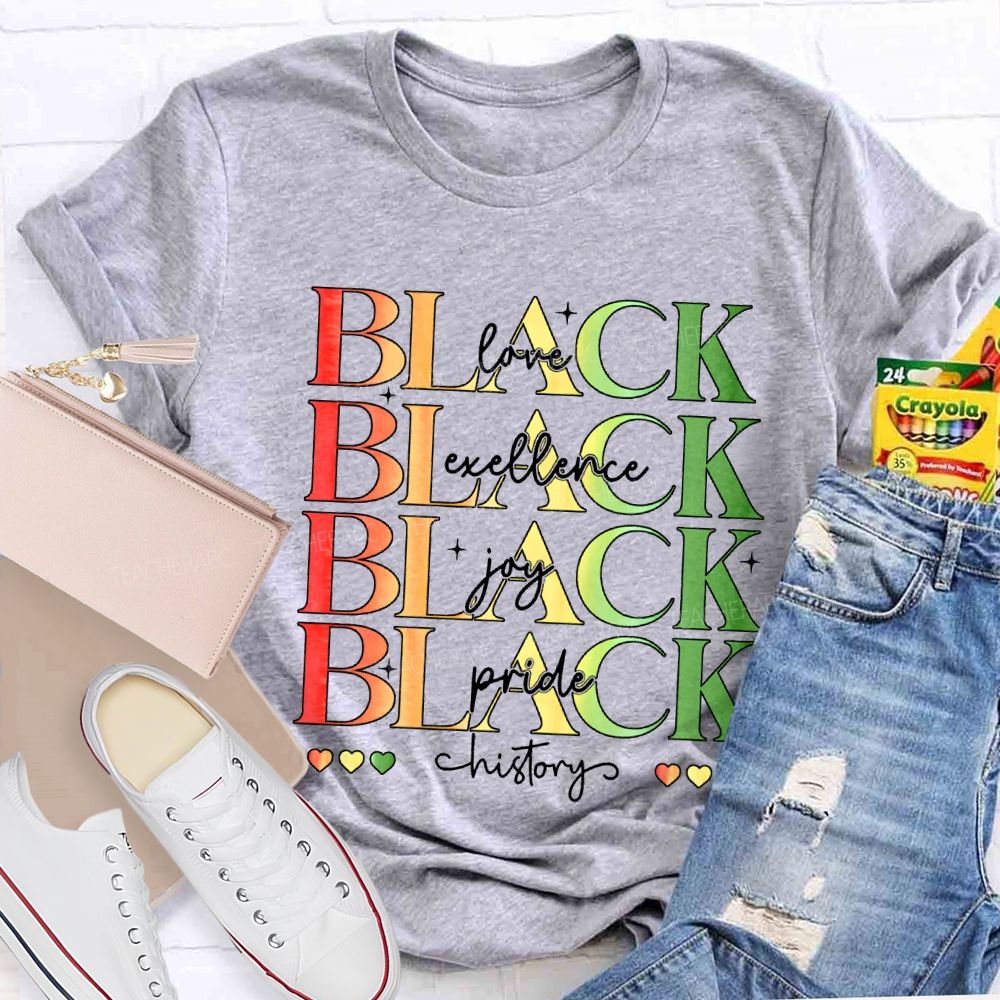 Black Love Excellence Gay Pride History T-shirt