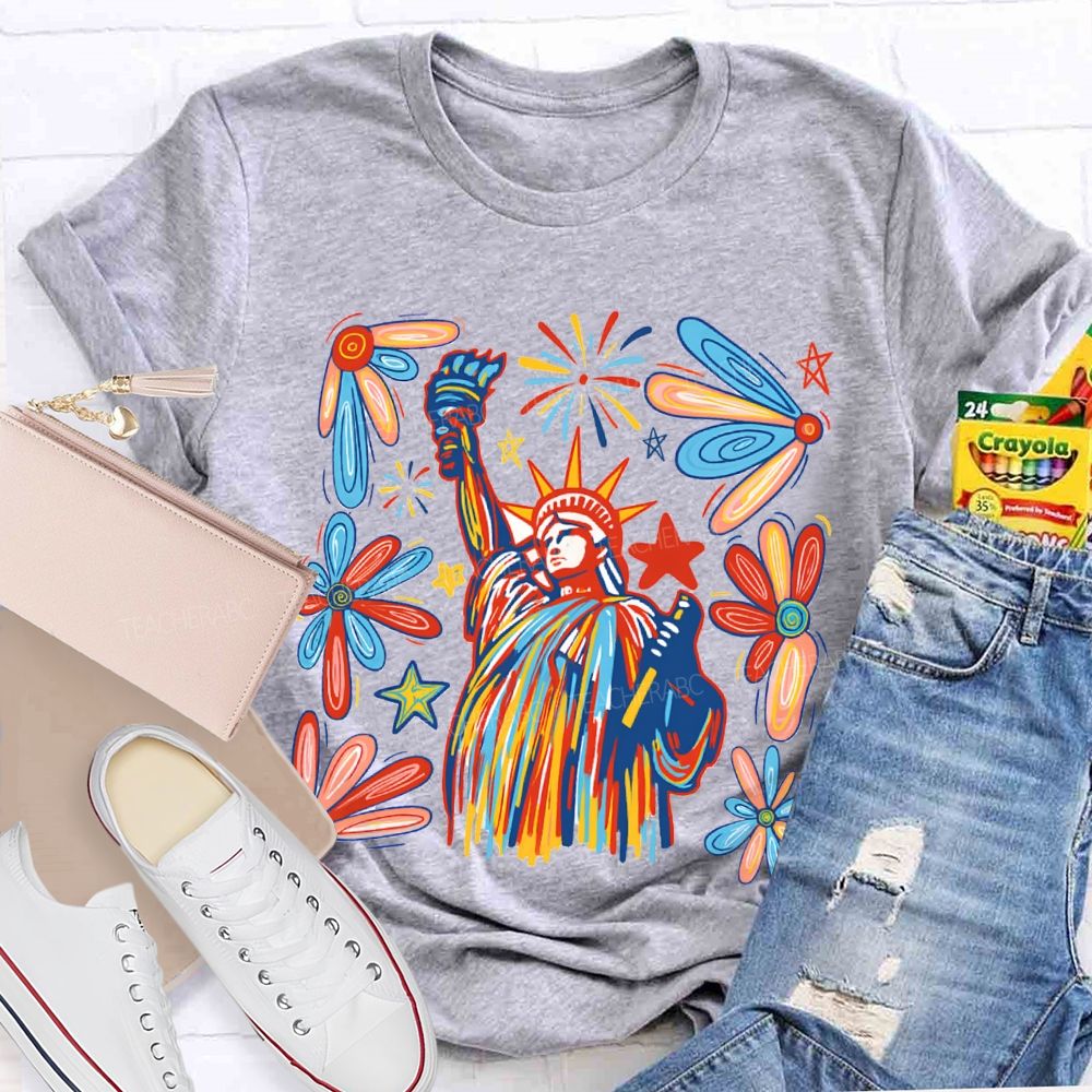 250th Anniversary Colorful Statue Of Liberty T-shirt