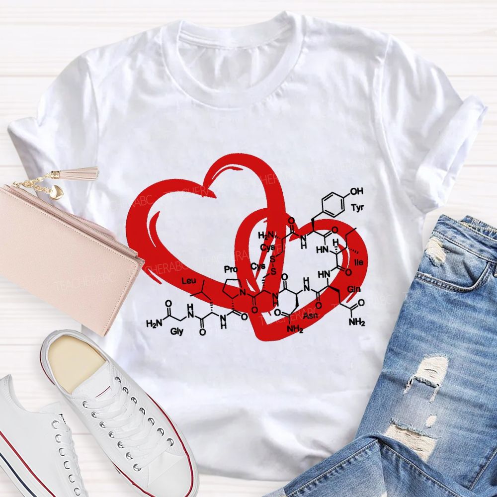 Oxytocin Love Molecule Science Teacher T-shirt