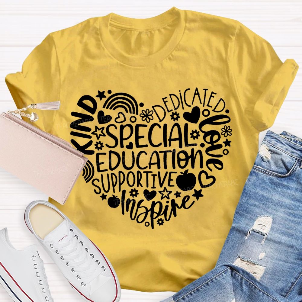 Special Education Supportive Inspire Dedicated Loved T-shirt