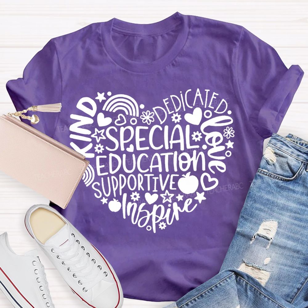 Special Education Supportive Inspire Dedicated Loved T-shirt