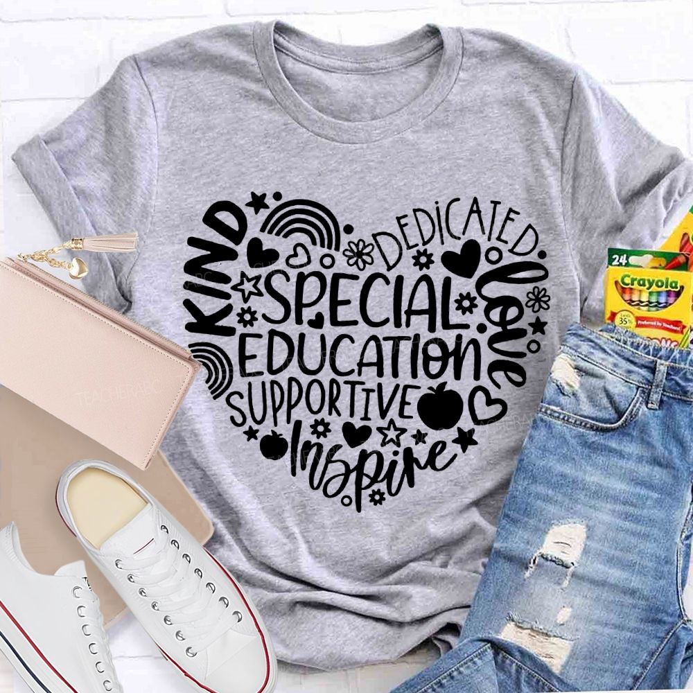 Special Education Supportive Inspire Dedicated Loved T-shirt