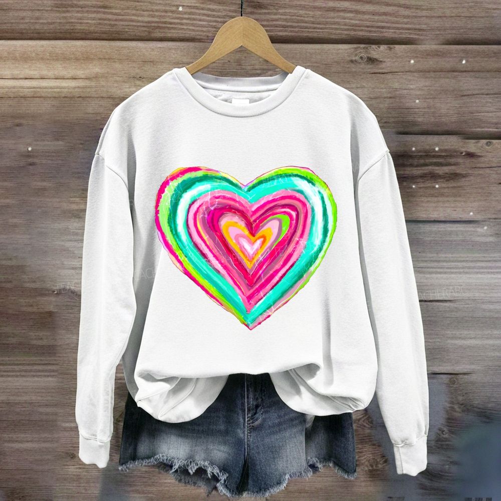 Love My Students With Heart Sweatshirt