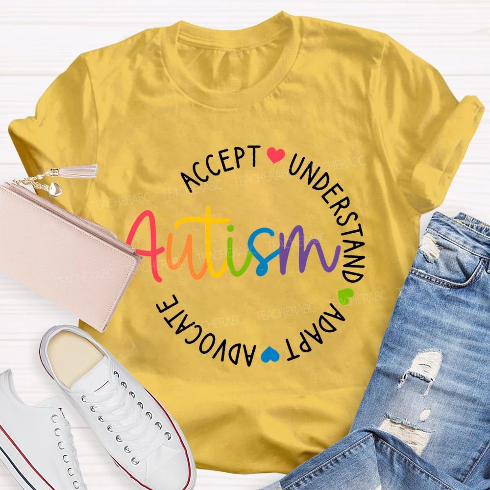 Autism Accept Understand Adapt Advocate T-shirt