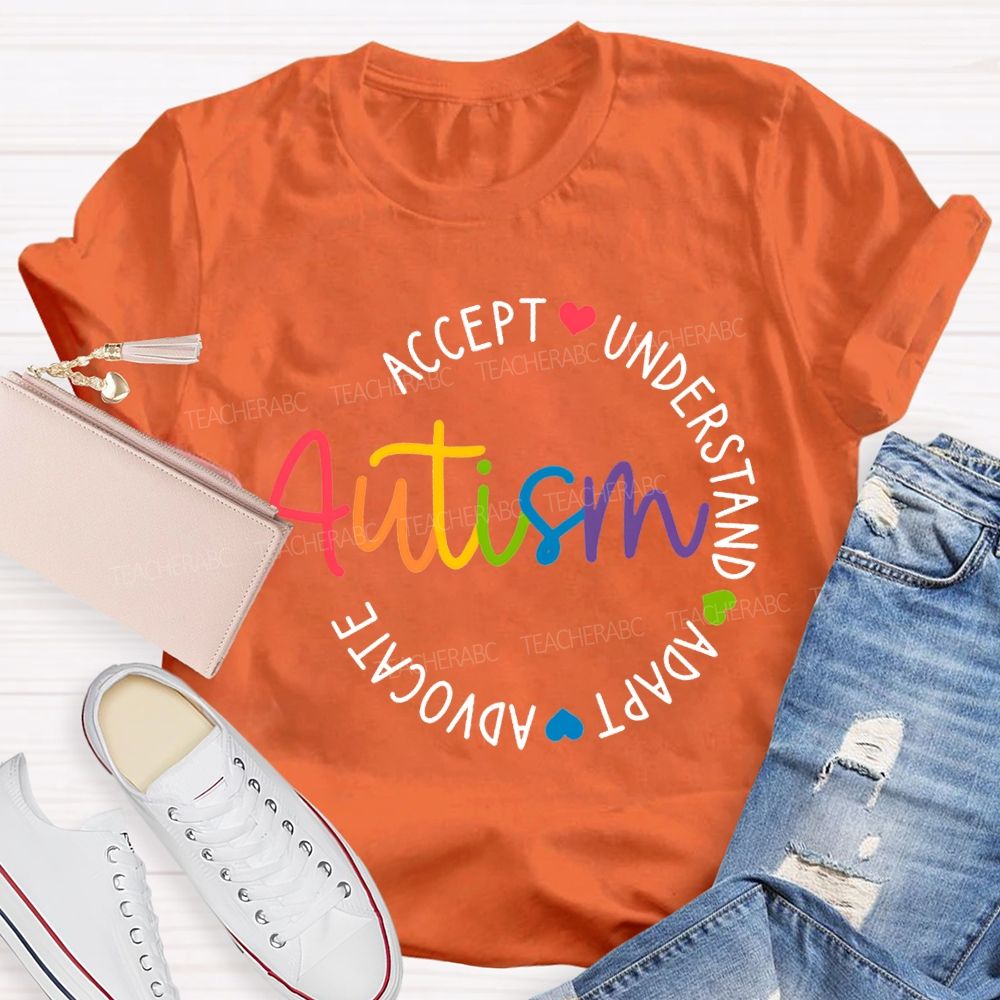 Autism Accept Understand Adapt Advocate T-shirt