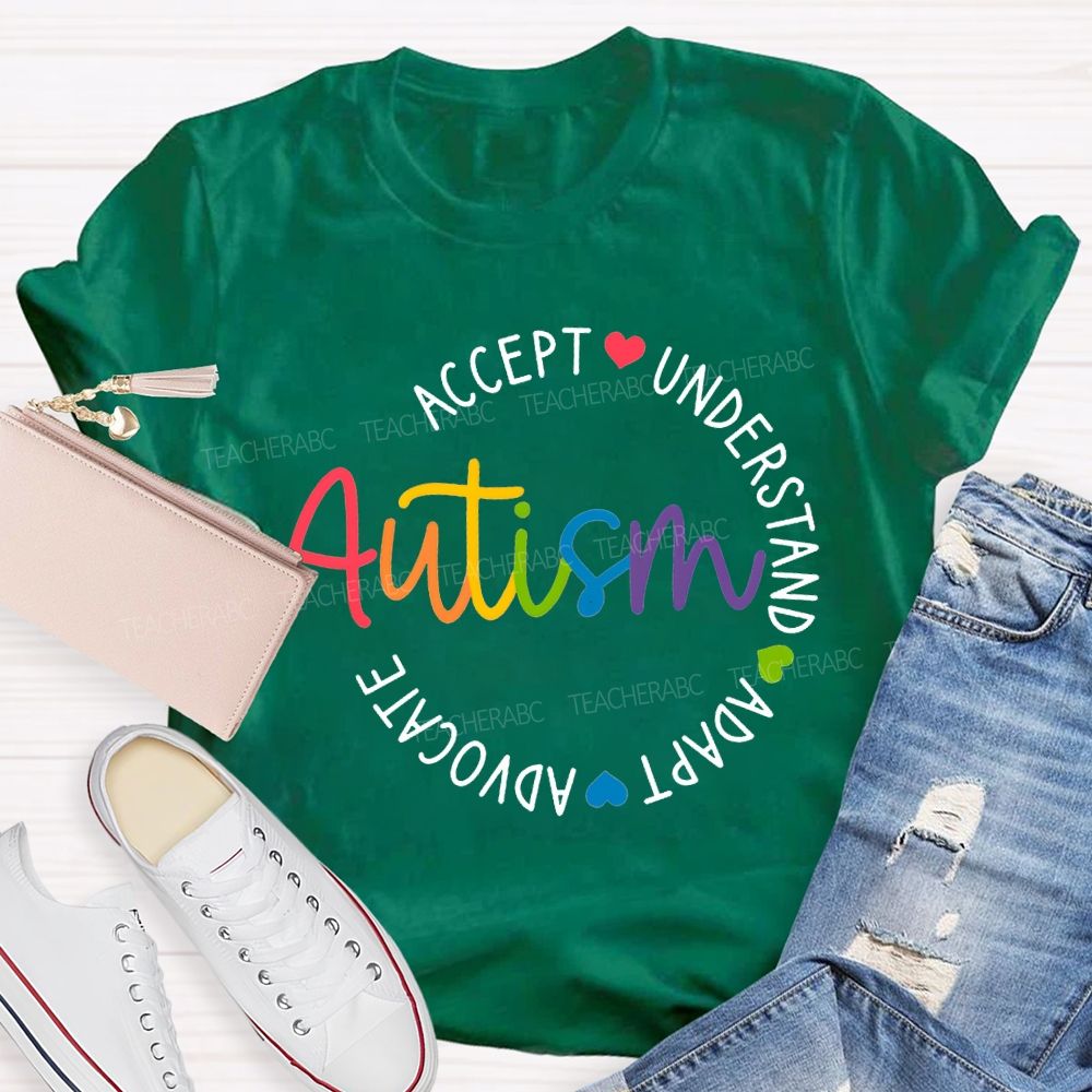 Autism Accept Understand Adapt Advocate T-shirt