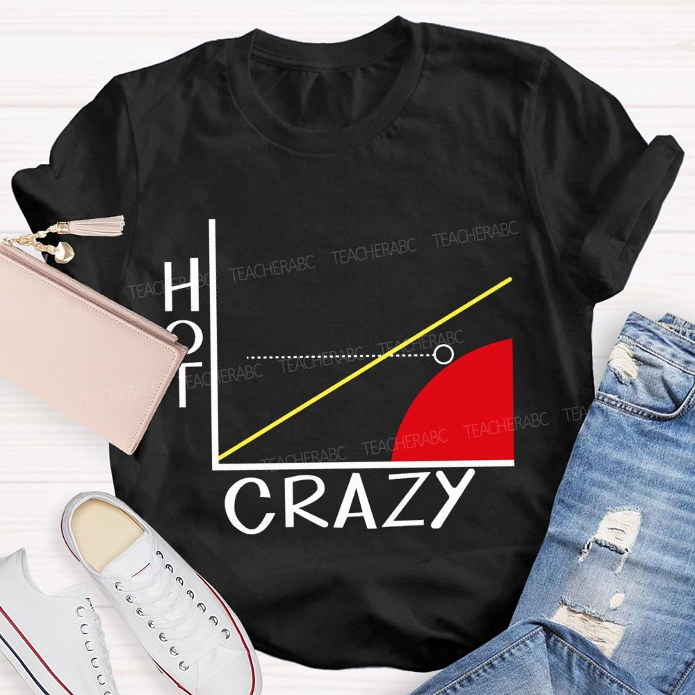 Hot Crazy Brain Math Problems Math Teacher T-shirt