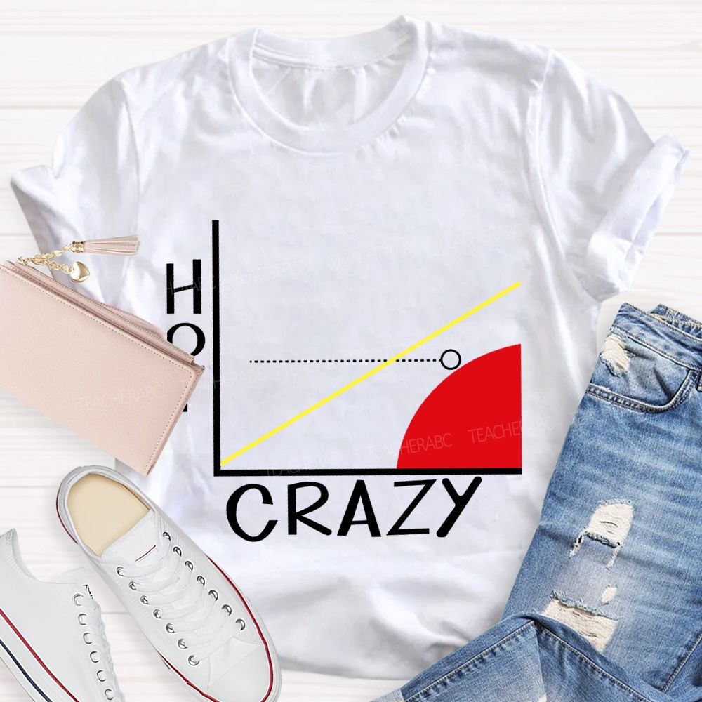 Hot Crazy Brain Math Problems Math Teacher T-shirt