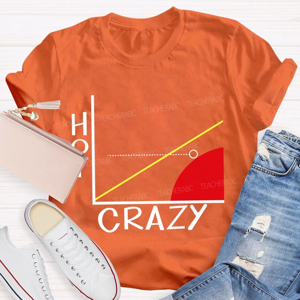 Hot Crazy Brain Math Problems Math Teacher T-shirt