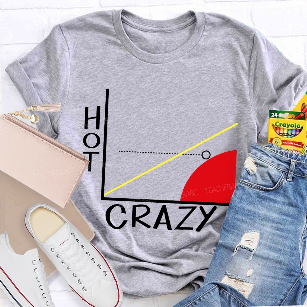 Hot Crazy Brain Math Problems Math Teacher T-shirt