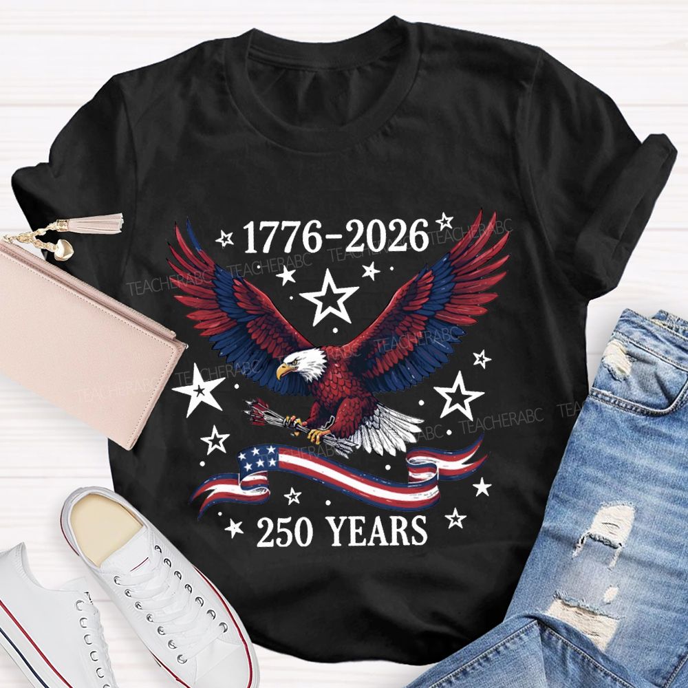 1776-2026 250 Years Anniversary Bald Eagle T-shirt