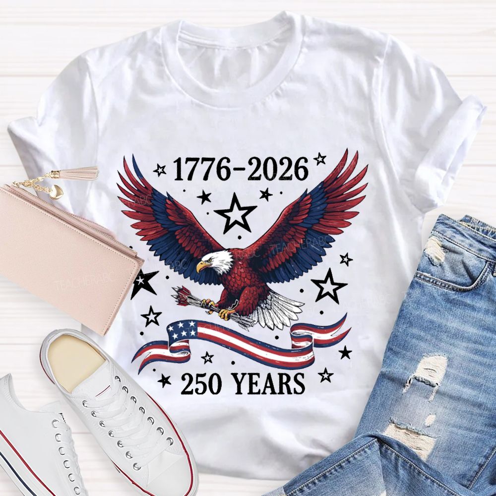 1776-2026 250 Years Anniversary Bald Eagle T-shirt