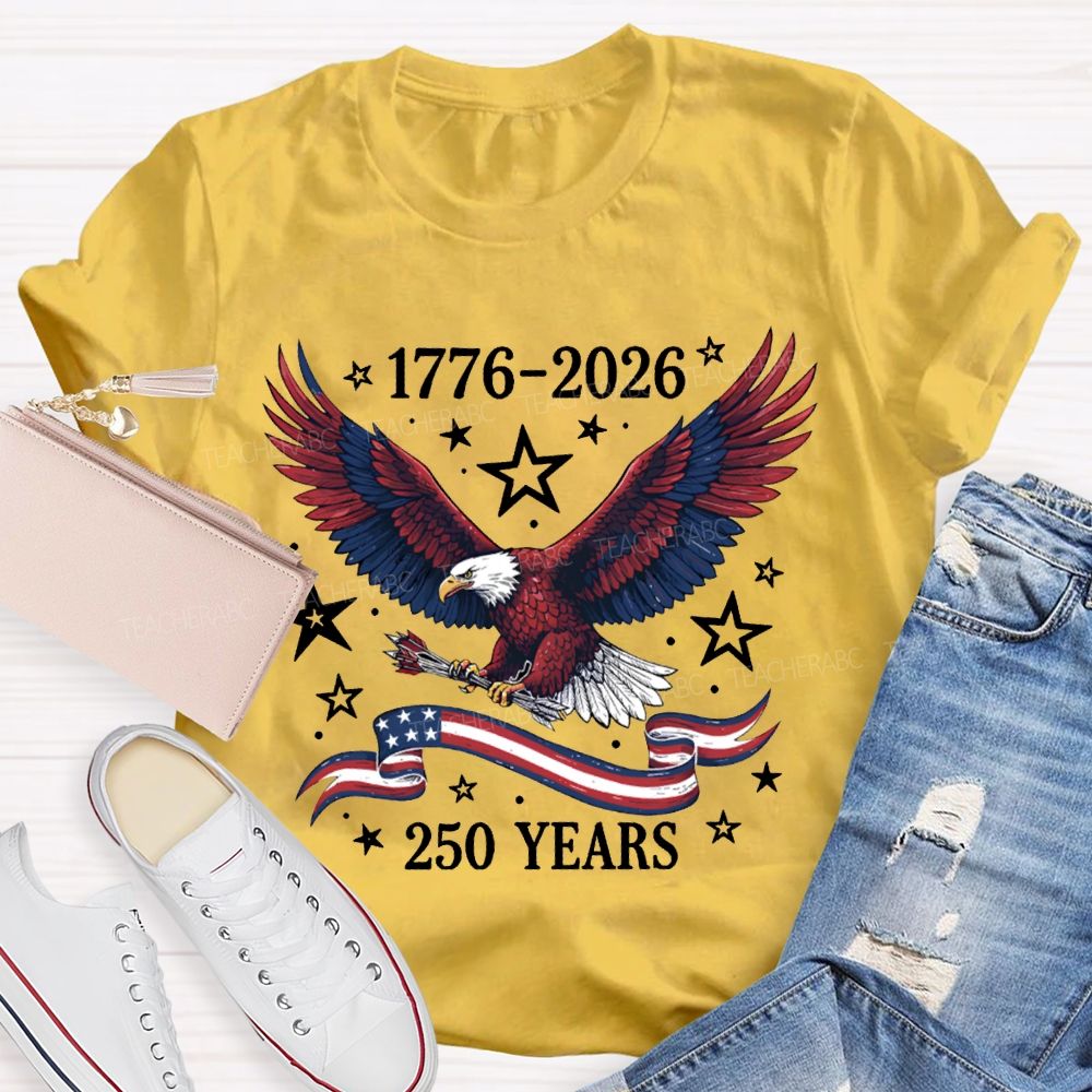 1776-2026 250 Years Anniversary Bald Eagle T-shirt