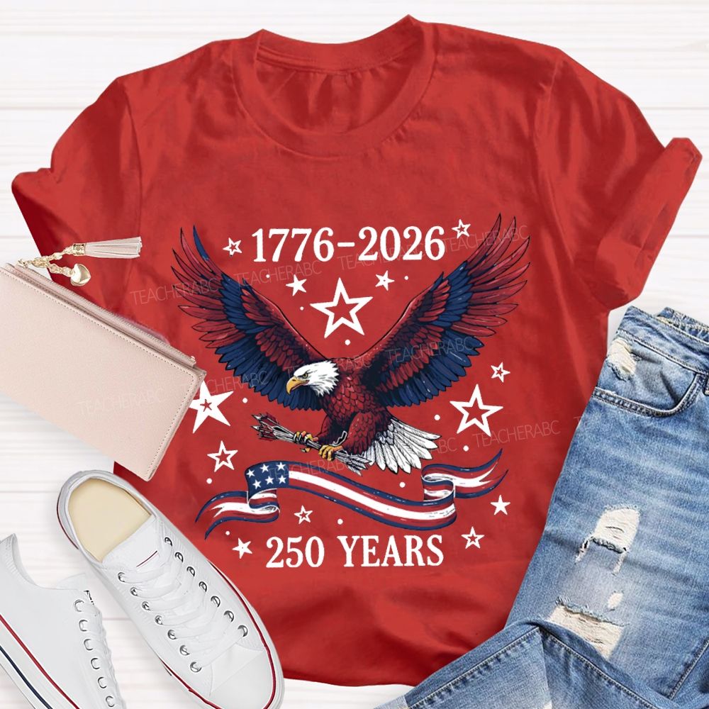 1776-2026 250 Years Anniversary Bald Eagle T-shirt
